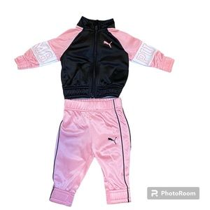 Baby girl puma track suit. 0-3 months. Hardly worn.